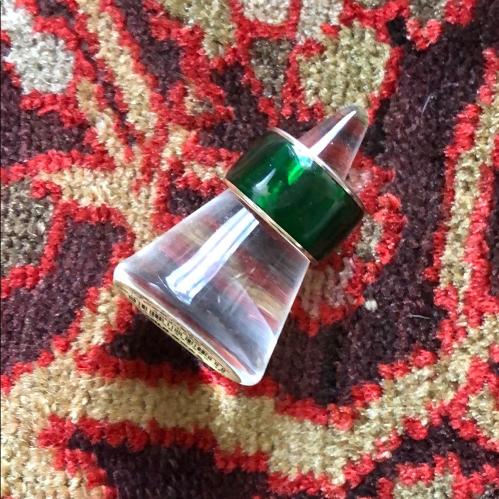 Acrylic Green Ring - image 3